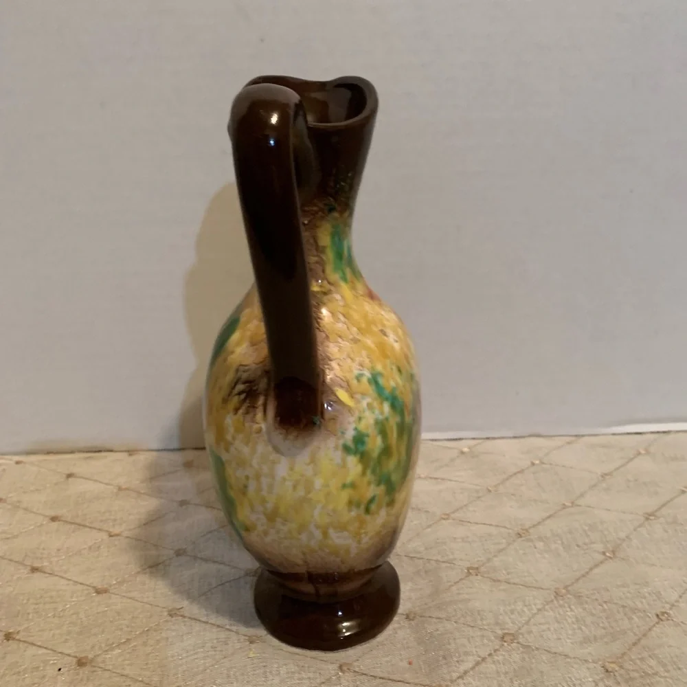 Multicolored splattered Pitcher Vase